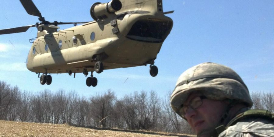 Cadets Prepare For A Ride On A CH-47